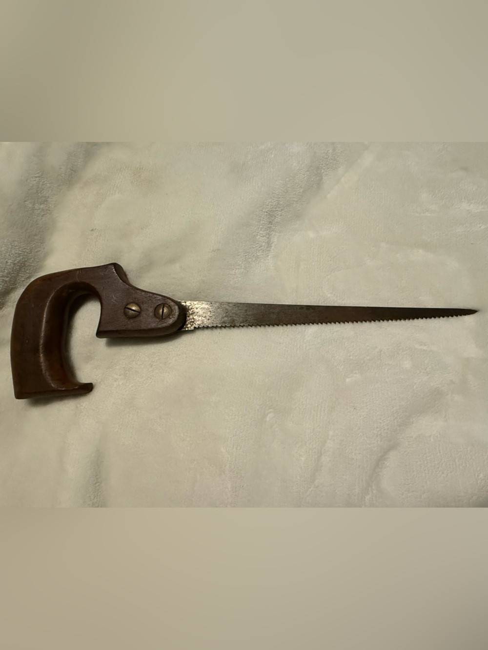 Vintage Brown Keyhole Saw